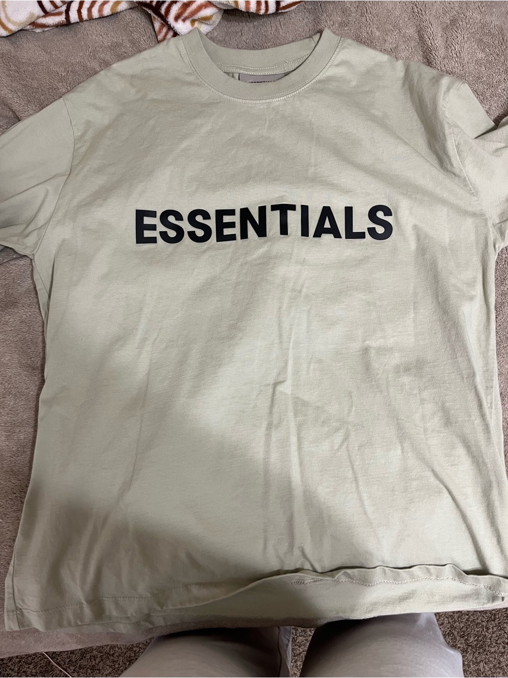 Fear of God ESSENTIALS Crew Tee in Sage Green